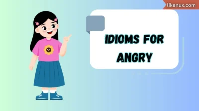 Idioms for Angry