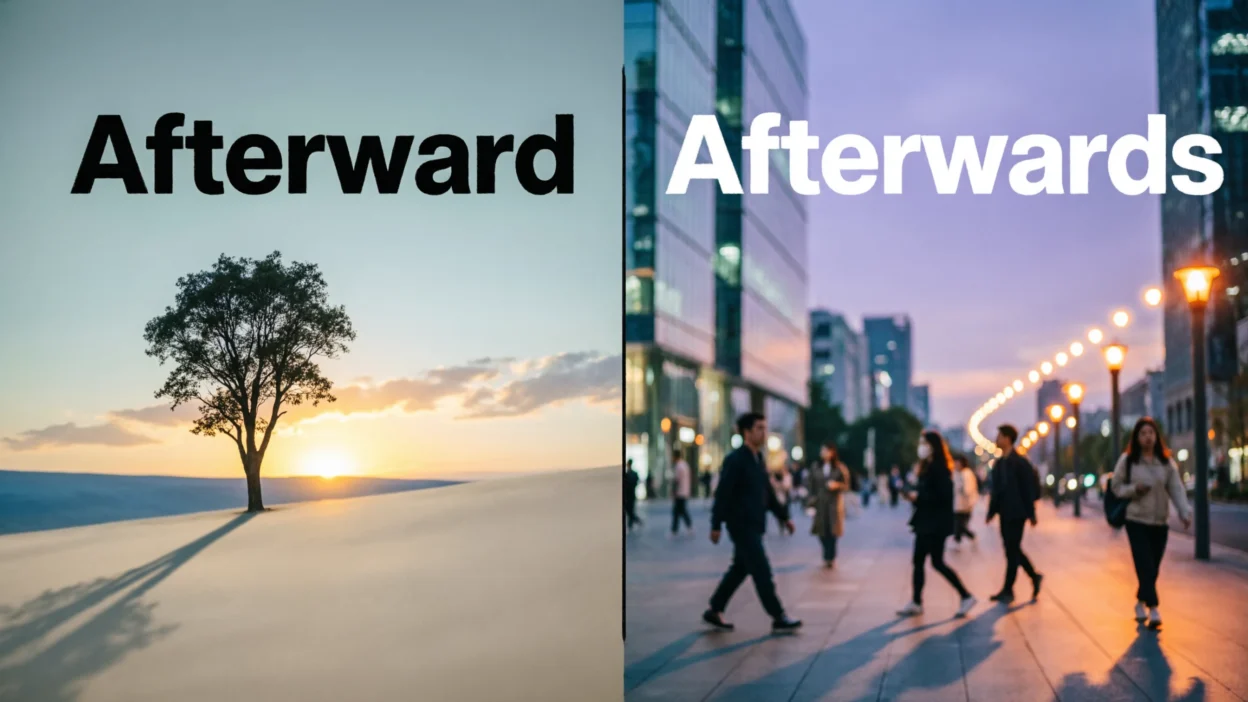 Afterward vs Afterwards