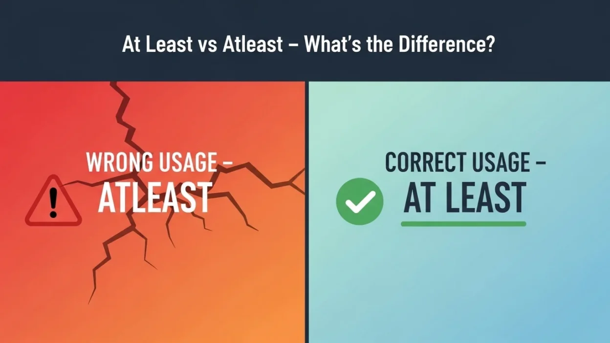 At Least vs Atleast