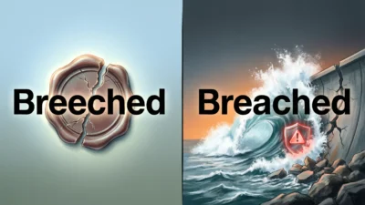 Breeched vs Breached