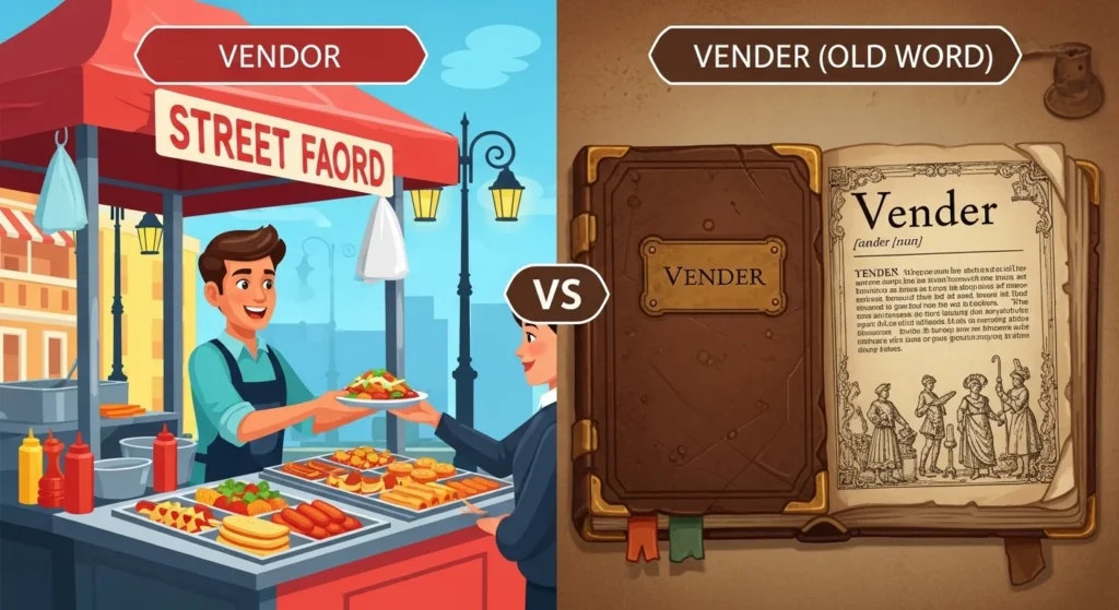 Clear Explanation of the Difference of Vender vs Vendor