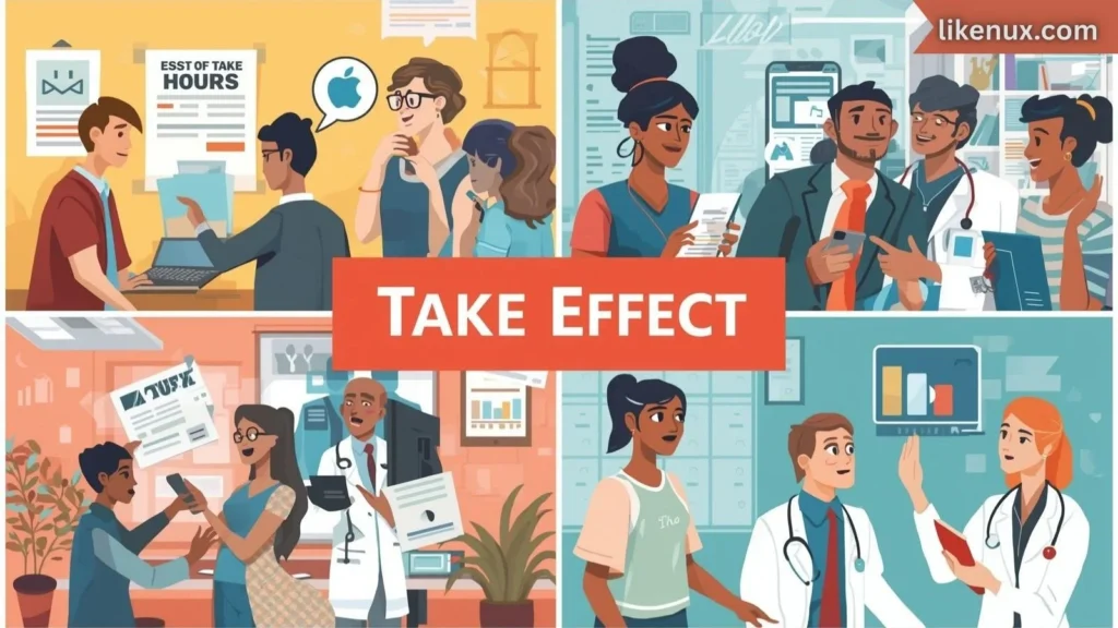 Everyday Real Life Examples in Take Affect or Take Effect