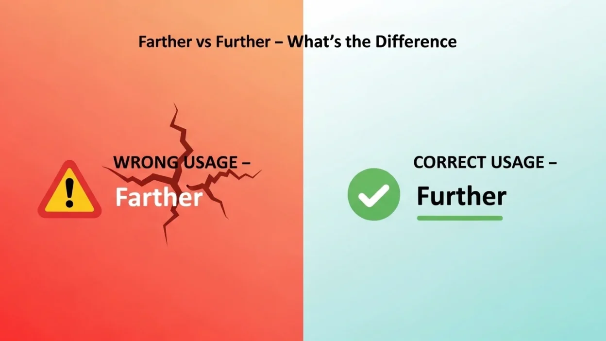 Farther vs Further