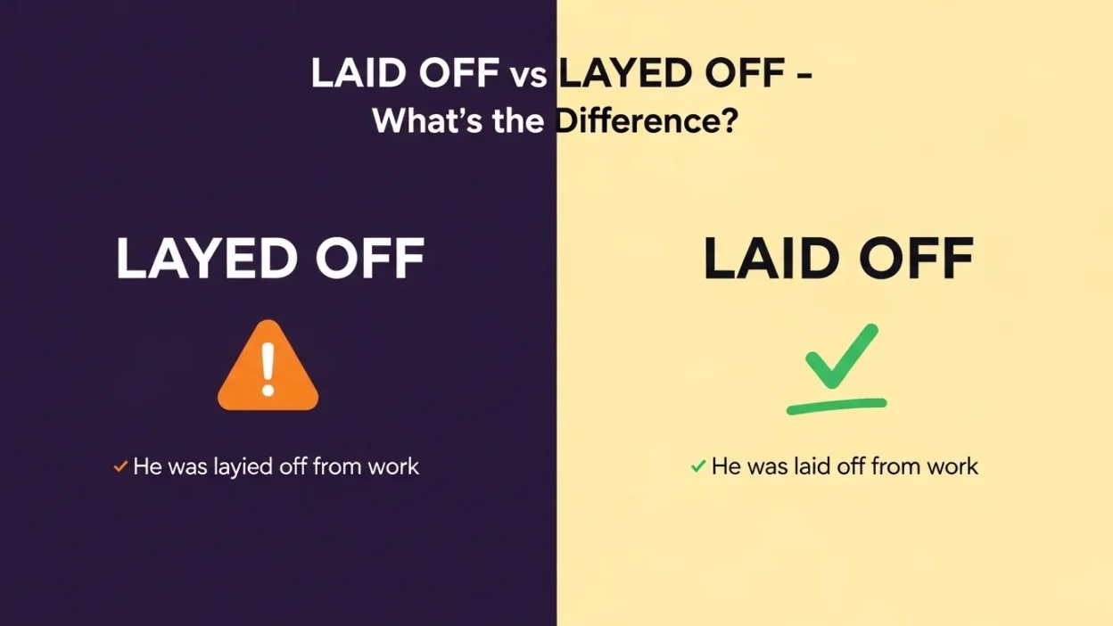 Laid Off vs Layed Off