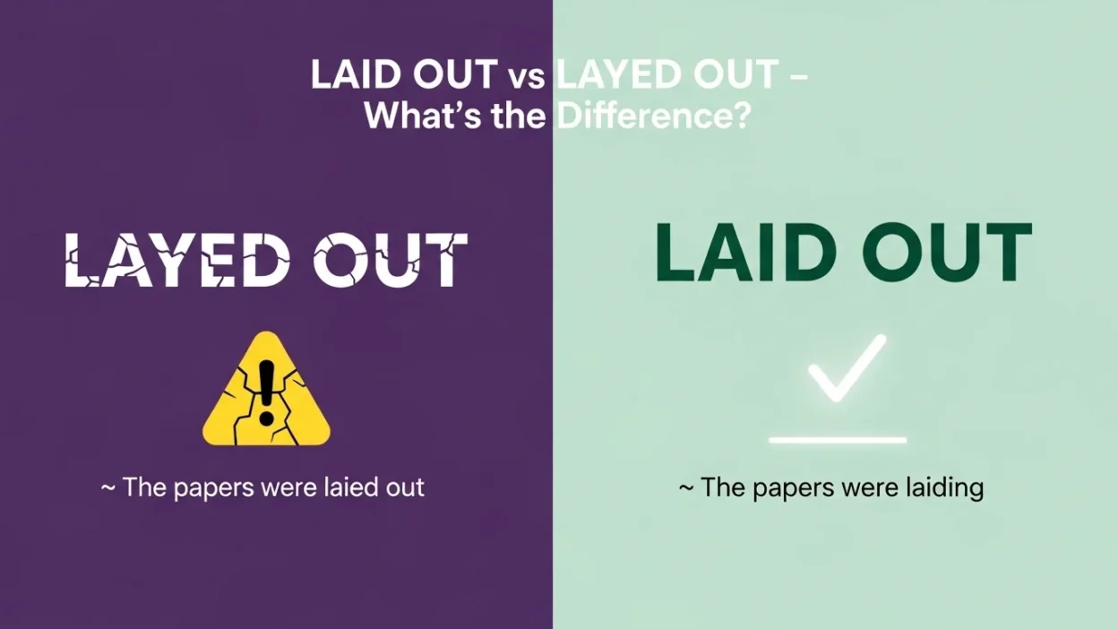 Laid Out vs Layed Out