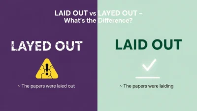 Laid Out vs Layed Out