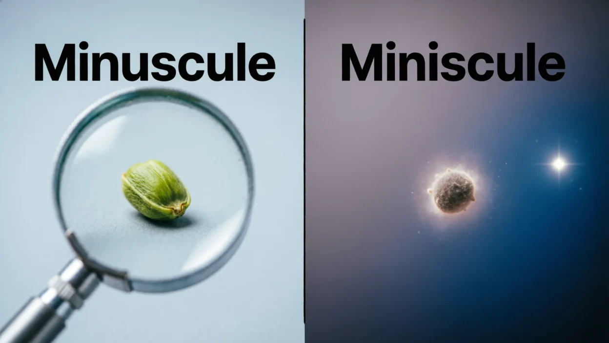 Minuscule vs Miniscule