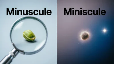 Minuscule vs Miniscule