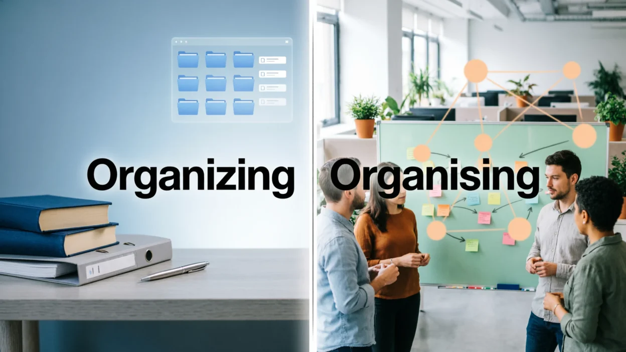 Organizing vs Organising