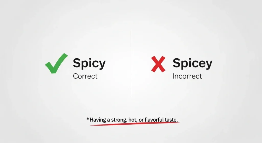 Quick Answer For Spicey vs Spicy