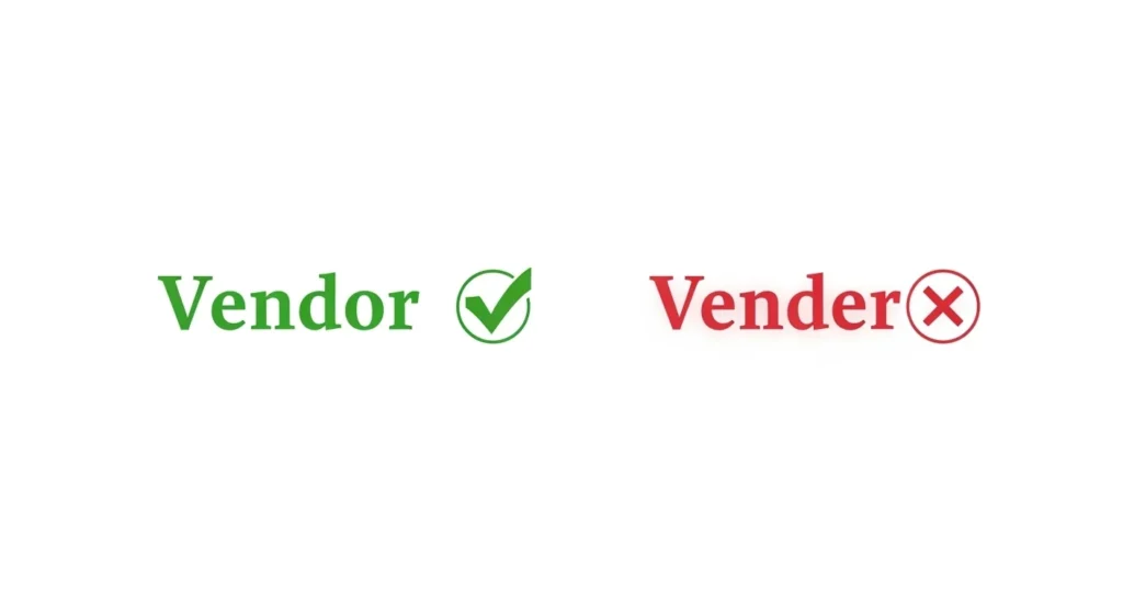 Quick Answer: Vender vs Vendor
