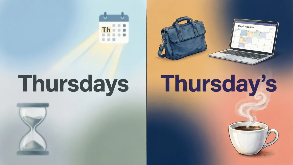 Thursdays vs Thursday’s
