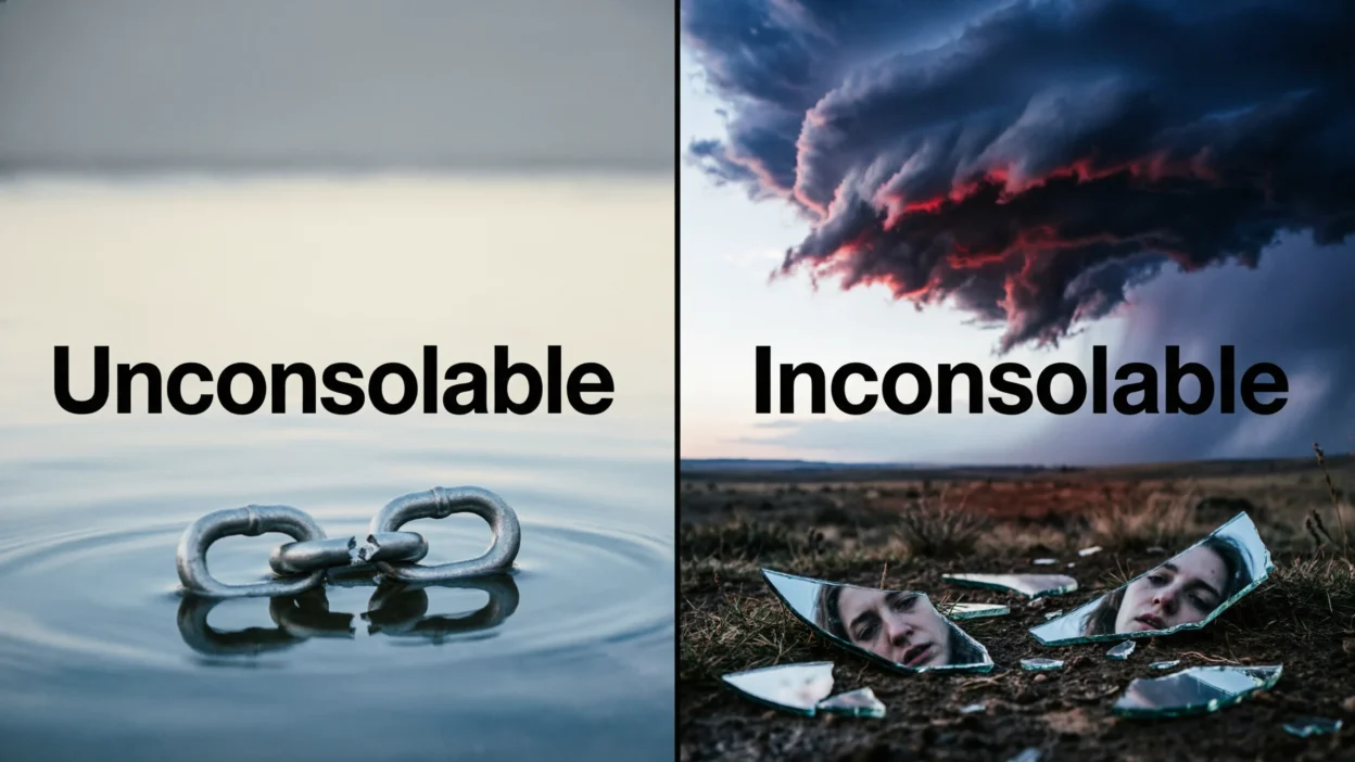 Unconsolable vs Inconsolable