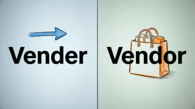 Vender vs Vendor