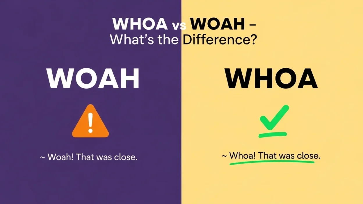 Whoa vs Woah