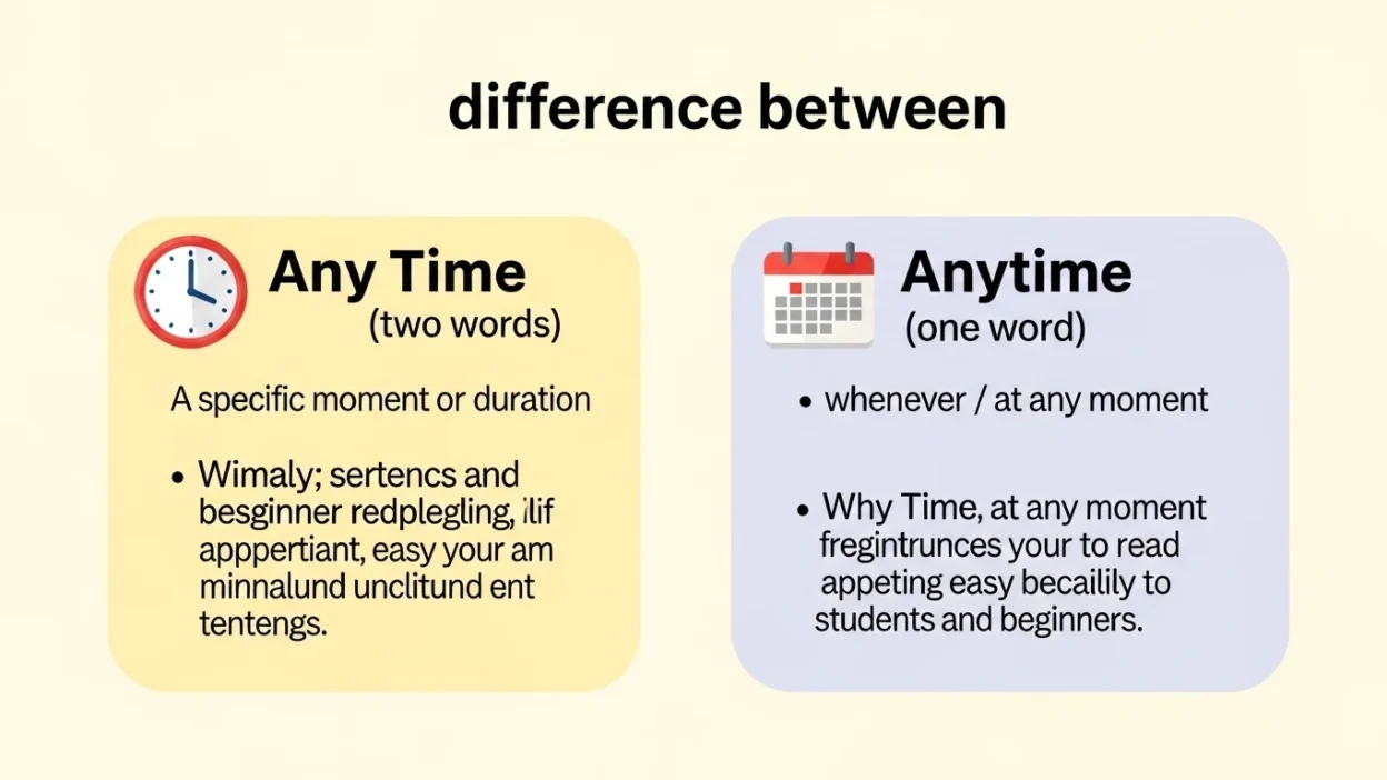 Any Time vs Anytime