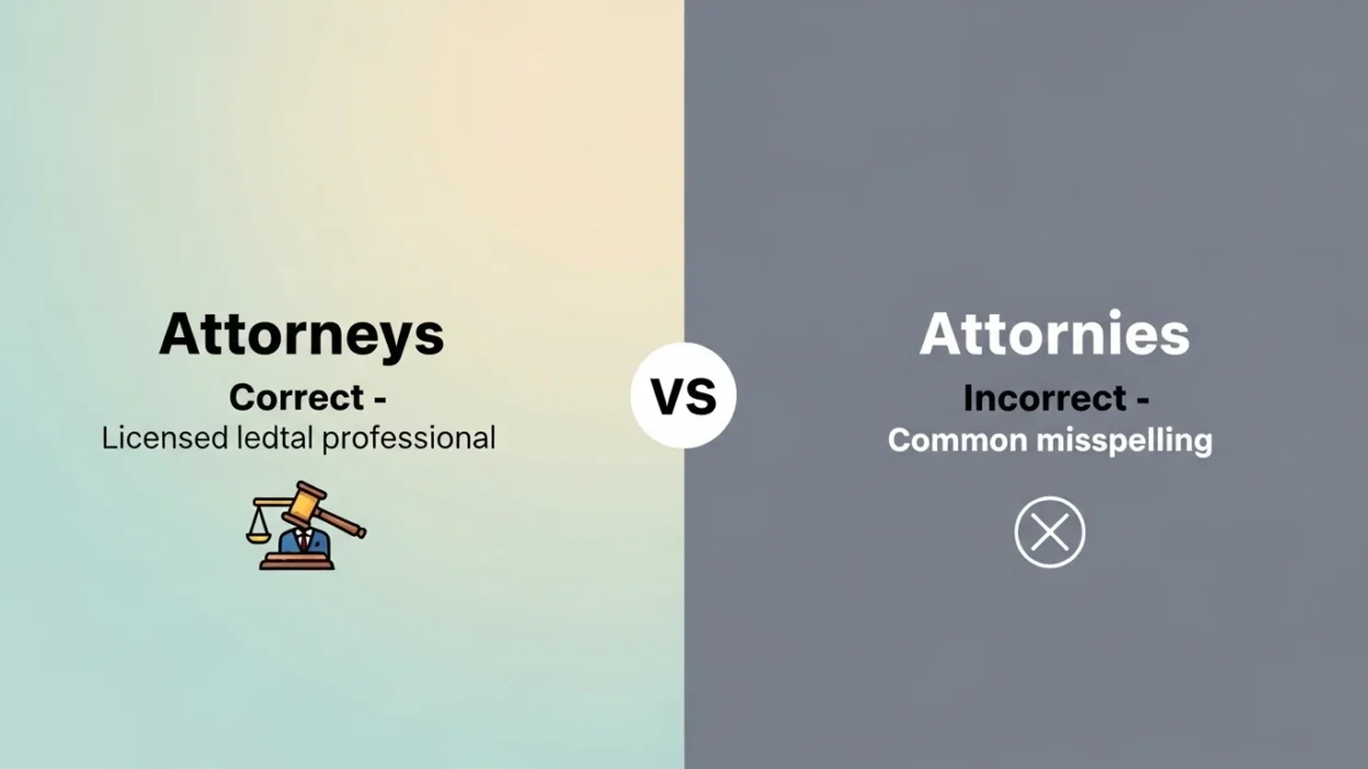 Attornies vs Attorneys