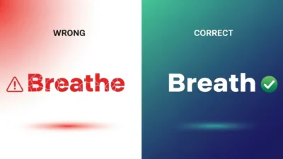 Breath vs Breathe