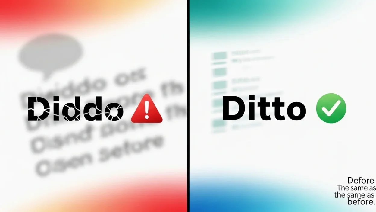 Diddo vs Ditto