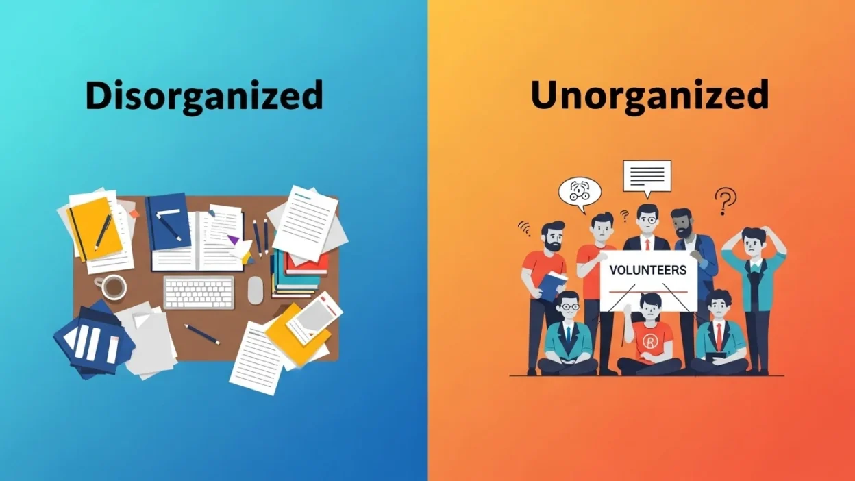 Disorganized vs Unorganized