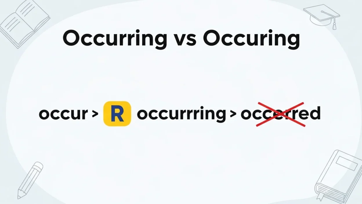 Occurring vs Occuring