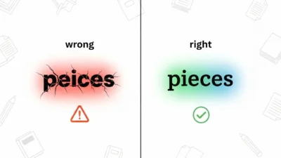 Peices vs Pieces