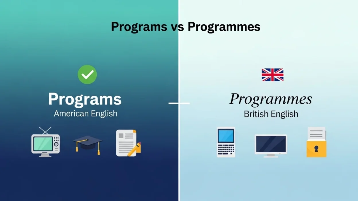 Programs vs Programmes