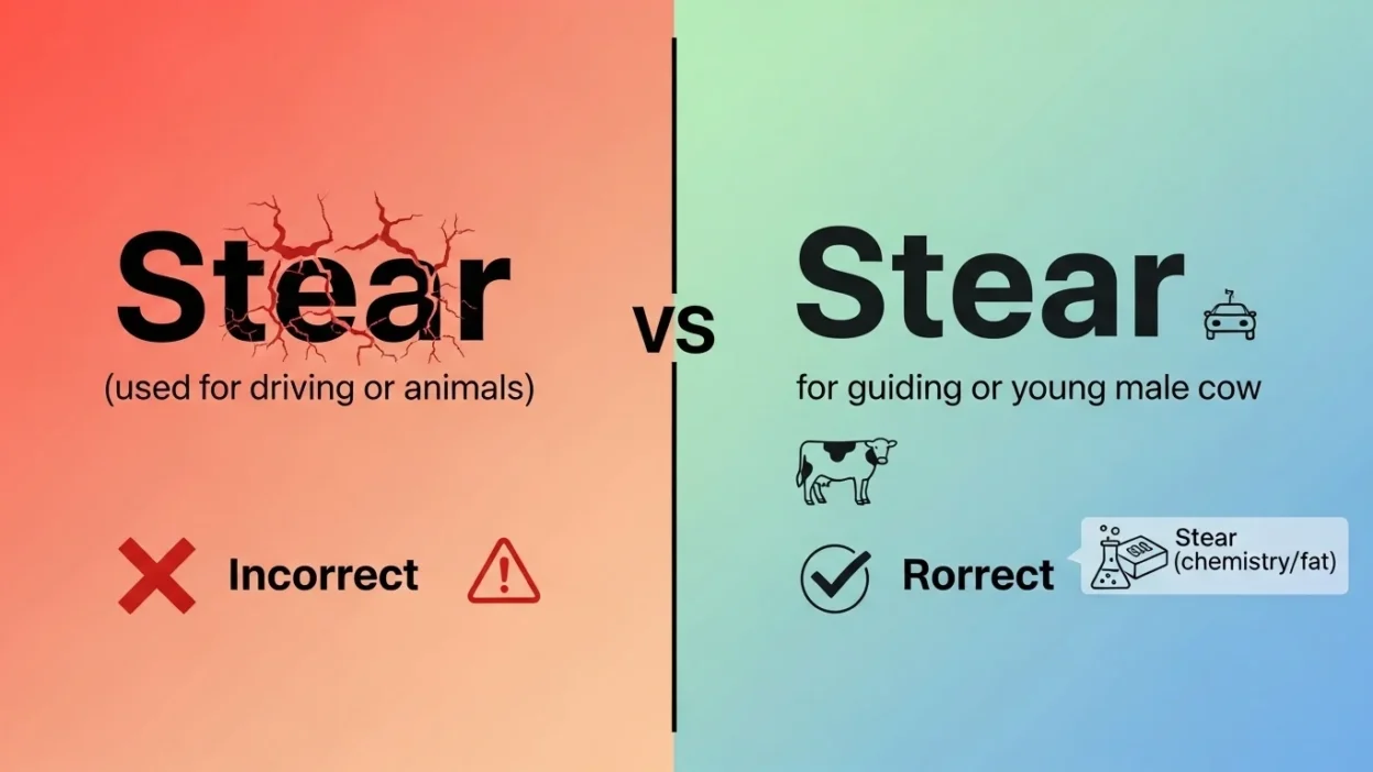 Steer vs Stear