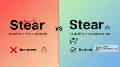 Steer vs Stear