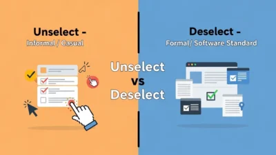 Unselect or Deselect