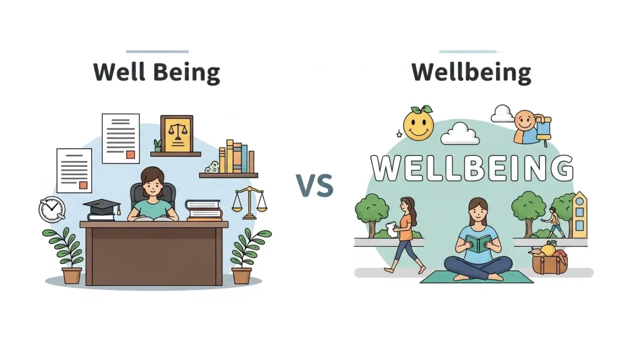Well Being vs Wellbeing