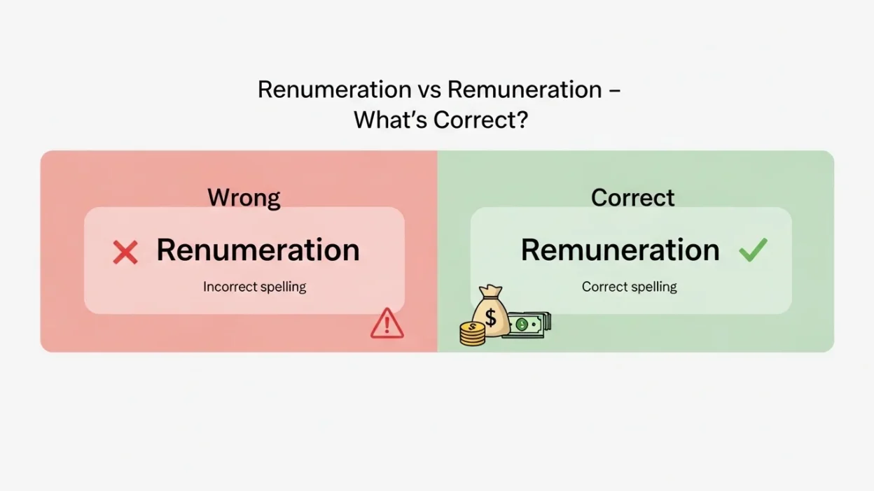 Remuneration vs Renumeration