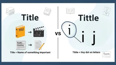 Title vs Tittle